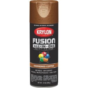 Krylon Fusion All In One Spray Paint+Primer Hammered Copper 12 oz