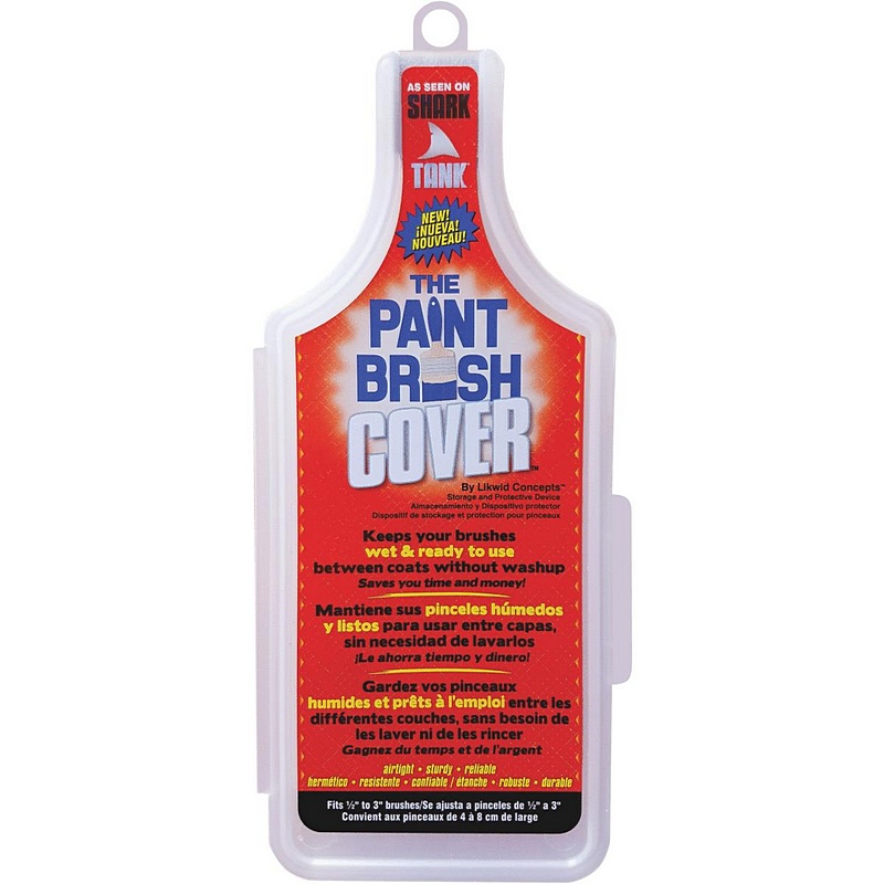 Likwid Concepts Clear Plastic Paint Brush Cover