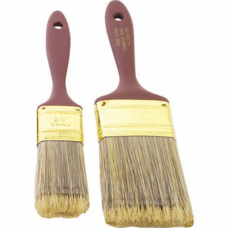 Linzer Polyester Bristle Paint Brush Stain Set 1.5 and 2.5 inch