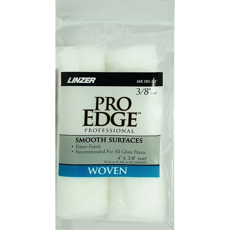 Linzer Pro Edge Mini Woven Paint Roller Cover 3/8”x4" 2 ct
