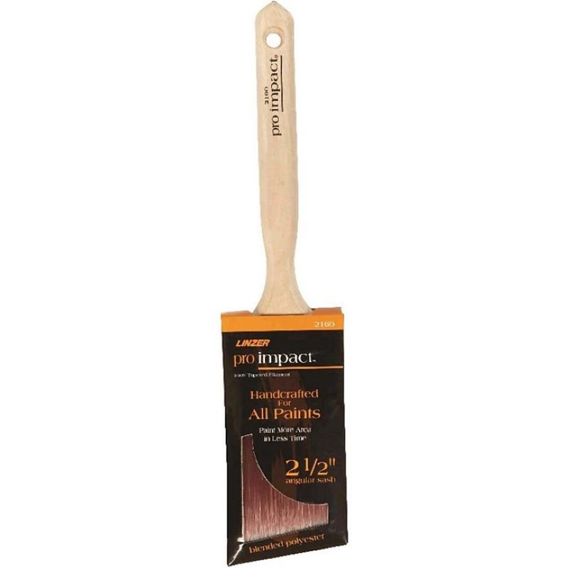 Linzer Pro Impact Angled Polyester Bristle Paint Brush 2.5 inch