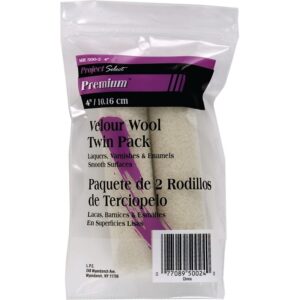 Lizer Velour Wool Paint Roller Cover 1/8 x 4 inch
