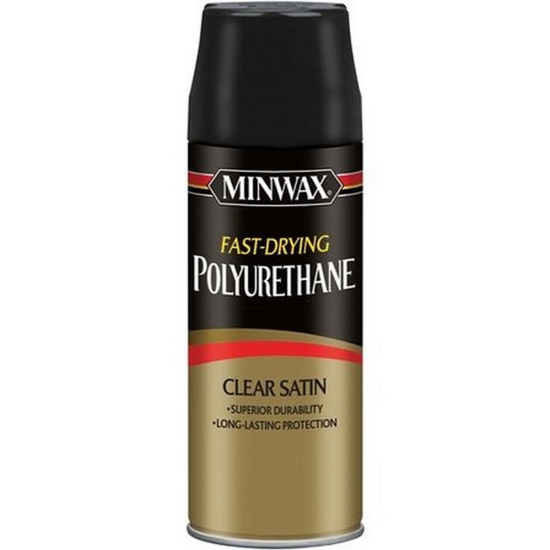 Minwax Clear Satin Fast-Drying Polyurethane Spray 11.5 oz