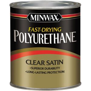 Minwax Fast Drying Polyurethane Clear Satin 1 qt