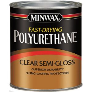 Minwax Fast Drying Polyurethane Clear Semi Gloss 1 qt