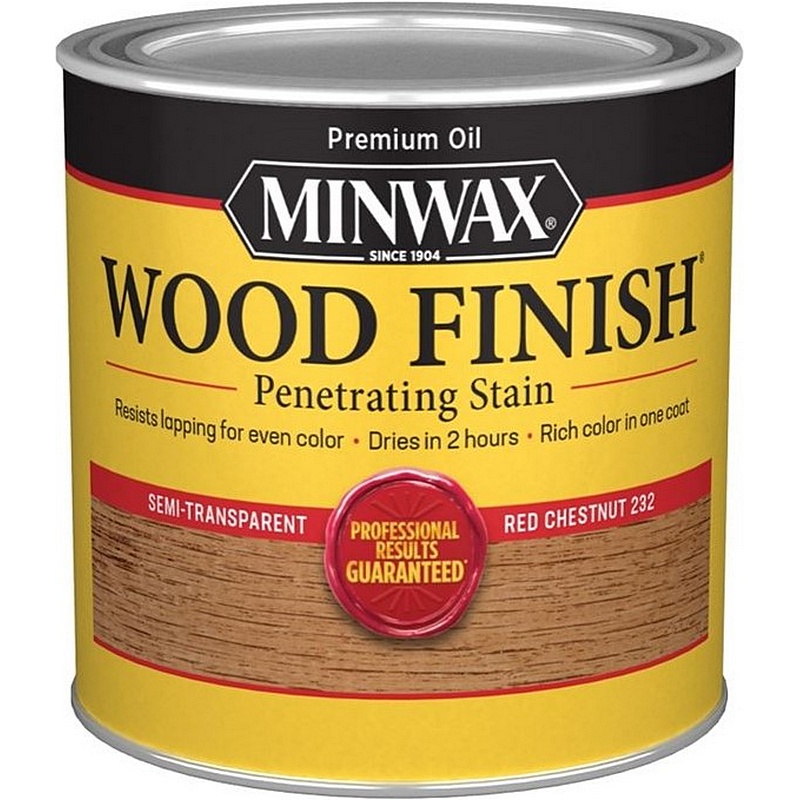 Minwax Interior Wood Penetrating Stain Red Chestnut 8 oz