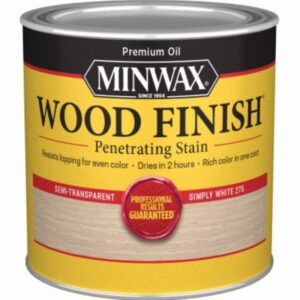 Minwax Interior Wood Penetrating Stain Simply White 8 oz