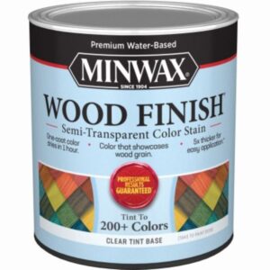 Minwax Interior Wood Stain Semi Transparent Clear Tint 1 qt
