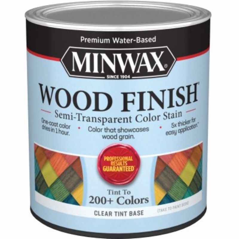 Minwax Interior Wood Stain Semi Transparent Clear Tint 1 qt