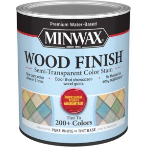 Minwax Interior Wood Stain Semi Transparent White Tint 1 qt