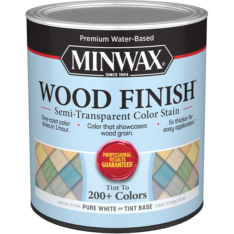 Minwax Interior Wood Stain Semi Transparent White Tint 1 qt
