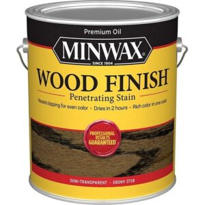 Minwax Wood Finish Penetrating Stain Semi-Transparent Ebony 1 gal