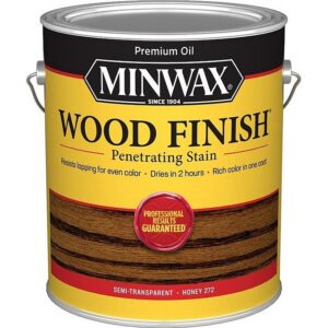 Minwax Wood Finish Penetrating Stain Semi Transparent Honey 1 gal