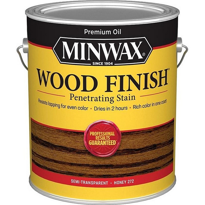 Minwax Wood Finish Penetrating Stain Semi Transparent Honey 1 gal