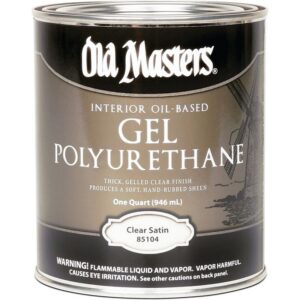 Old Masters Clear Satin Interior Oil-Based Gel Polyurethane 1 qt