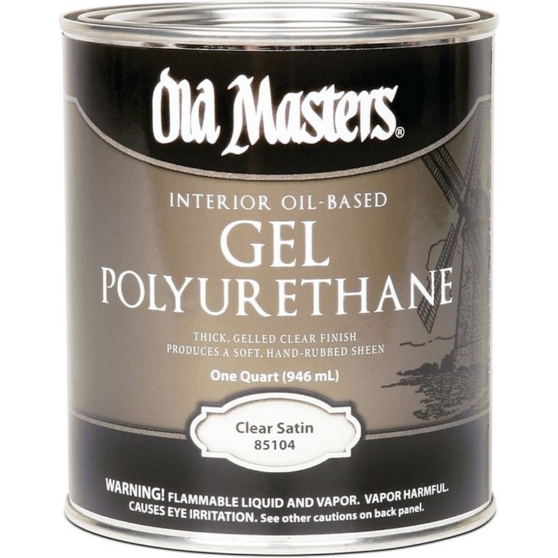 Old Masters Clear Satin Interior Oil-Based Gel Polyurethane 1 qt