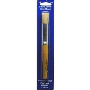 Plaid Round Stencil Paint Brush 3/4 inch