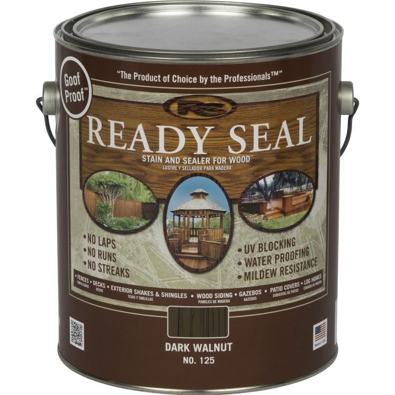 Ready Seal Wood Stain+Sealer Dark Walnut 1 gal