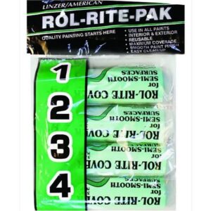 Rol Rite Utility Paint Roller Cover 3/8 x 9 inch 4 Ct