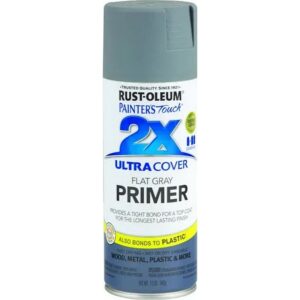 Rust Oleum 2X Ultra Cover Spray Paint & Primer Flat Gray 12 oz