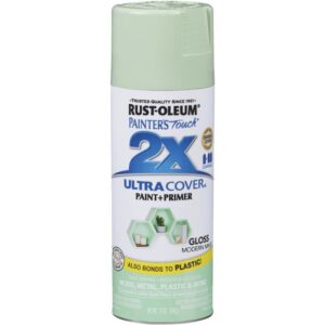 Rust Oleum 2X Ultra Cover Spray Paint & Primer Gloss Modern Mint 12 oz