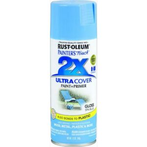 Rust Oleum 2X Ultra Cover Spray Paint & Primer Gloss Spa Blue 12 oz