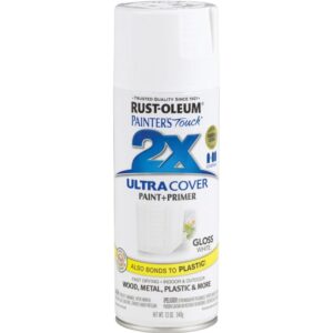 Rust Oleum 2X Ultra Cover Spray Paint & Primer Gloss White 12 oz