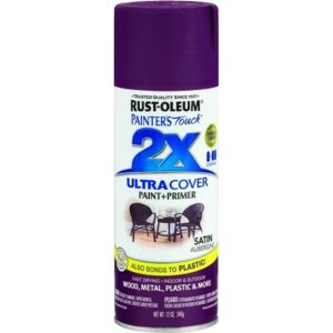 Rust Oleum 2X Ultra Cover Spray Paint & Primer Satin Aubergine 12 oz