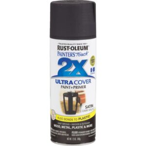 Rust Oleum 2X Ultra Cover Spray Paint & Primer Satin Dark Walnut 12 oz