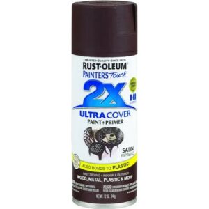 Rust Oleum 2X Ultra Cover Spray Paint & Primer Satin Espresso 12 oz