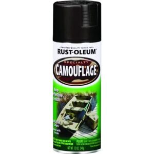 Rust Oleum Camouflage Spray Paint Ultra Flat Black 12 oz