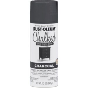 Rust Oleum Chalk Spray Paint Ultra Matte Charcoal 12 oz