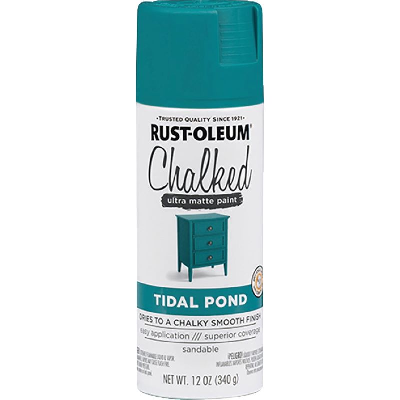 Rust Oleum Chalk Spray Paint Ultra Matte Tidal Pond 12 oz