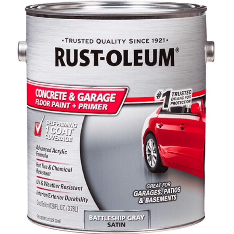 Rust Oleum Concrete & Garage Paint Battleship Gray 1 gal