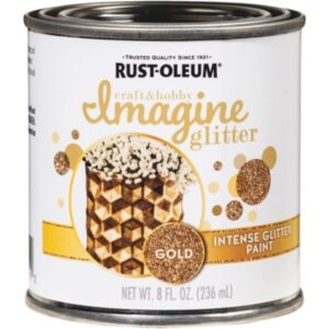 Rust Oleum Imagine Glitter Craft Paint Gold 8 oz
