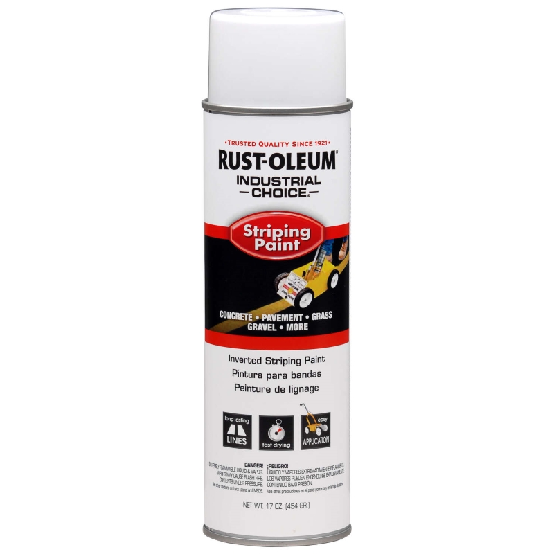 Rust Oleum Inverted Striping Spray Paint White 17 oz