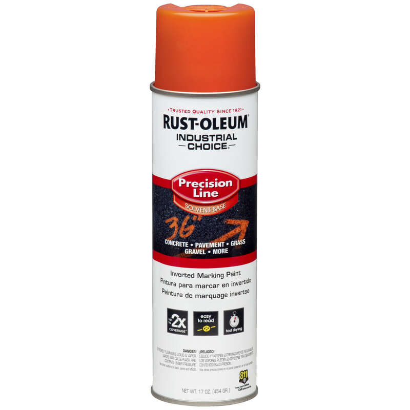 Rust Oleum Marking Spray Paint Alert Orange 17 oz