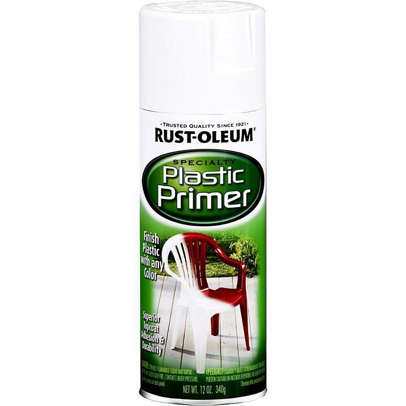 Rust Oleum Plastic Primer Spray White 12 oz