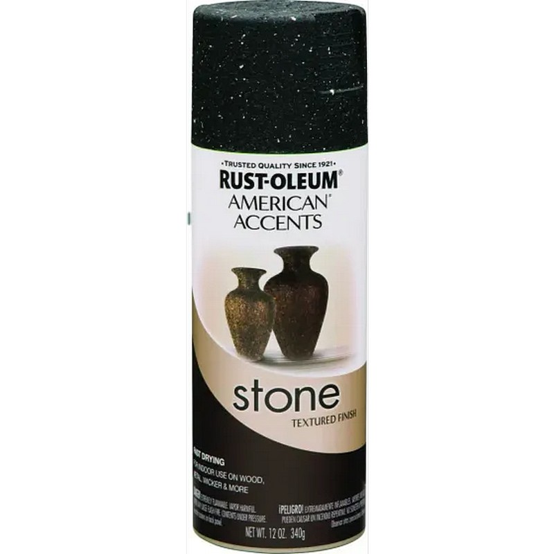 Rust Oleum Stone Texture Spray Paint Black Granite 12 oz