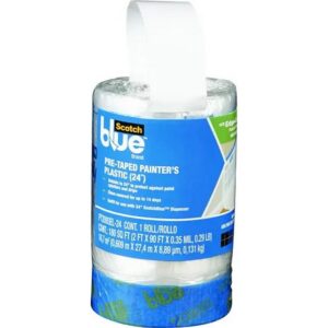 Scotch Blue Pre Taped Painter's Plastic 24 inch