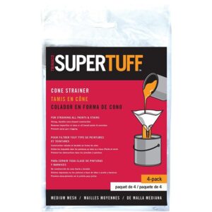 SuperTuff Mesh Cone Paint Strainer 4 Ct