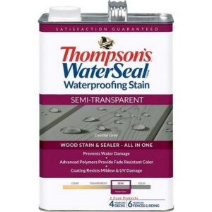 Thompsons Water Seal Semi Transparent Coastal Gray 1 gal