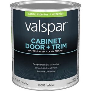 Valspar Cabinet Door & Trim Satin White 1 gal