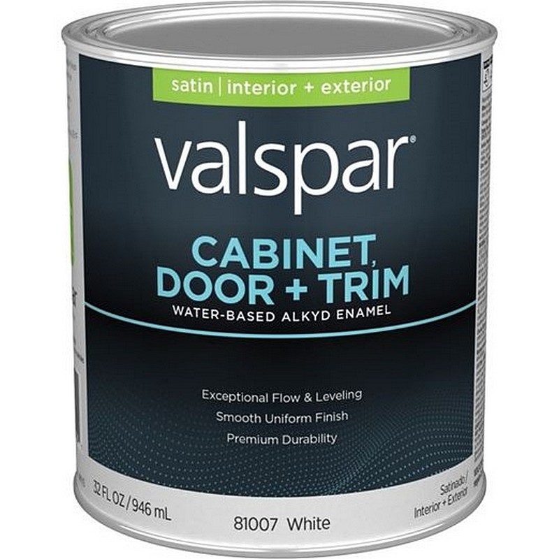 Valspar Cabinet Door & Trim Satin White 1 gal