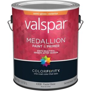 Valspar Medallion Exterior Paint & Primer Pastel Base Semi Gloss 1 gal