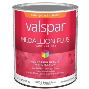 Valspar Medallion Plus Exterior Paint Pastel Base Semi Gloss 1 gal