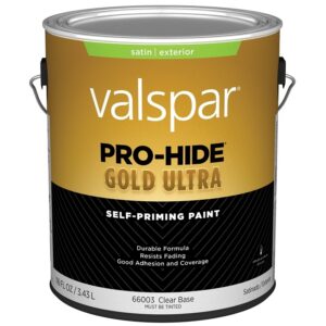 Valspar Pro Hide Gold Ultra Exterior Paint Clear Base Satin 1 gal