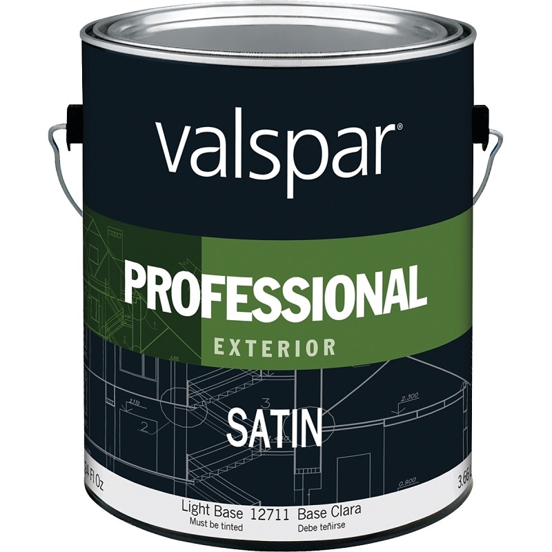 Valspar Professional Exterior Latex Paint Light Base Satin 1 gal