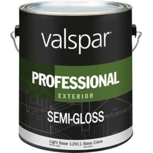 Valspar Professional Exterior Latex Paint Light Base Semi Gloss 1 gal