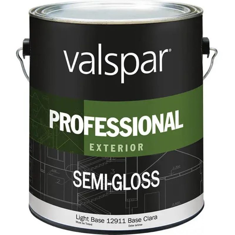 Valspar Professional Exterior Latex Paint Light Base Semi Gloss 1 gal